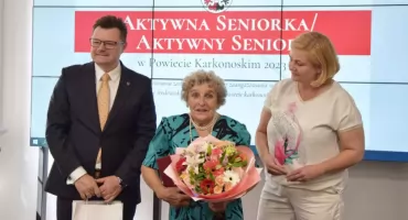 Janina Gierczak ze Szklarskiej Poręby z tytułem Aktywnej Seniorki